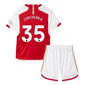 Arsenal Oleksandr Zinchenko #35 Hemmaställ Barn 2023-24 Kortärmad (+ Korta byxor)